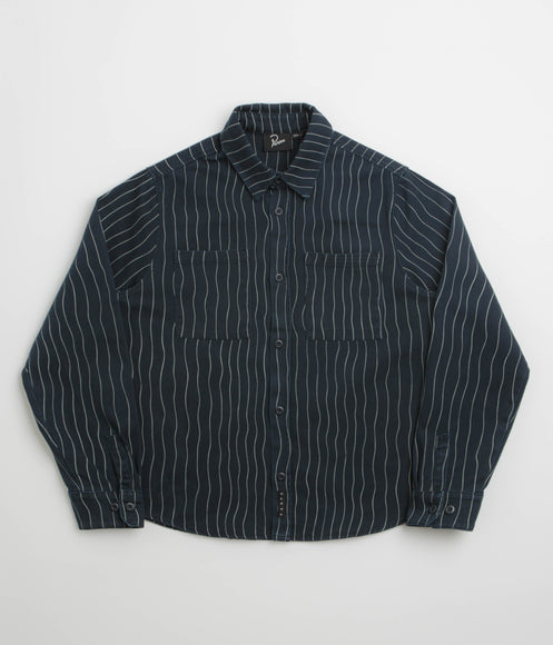 by Parra Meandering Lines Shirt - Navy Blue