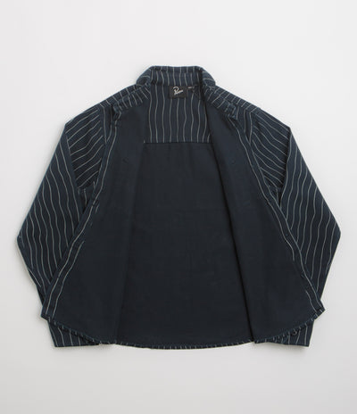 by Parra Meandering Lines Shirt in Navy Blue