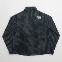 by Parra Meandering Lines Shirt in Navy Blue thumbnail