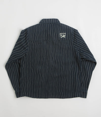 by Parra Meandering Lines Shirt - Navy Blue