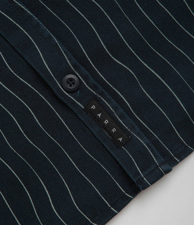 by Parra Meandering Lines Shirt - Navy Blue