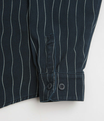 by Parra Meandering Lines Shirt - Navy Blue