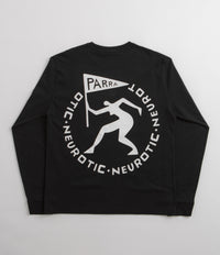 by Parra Neurotic Flag Long Sleeve T-Shirt in Black