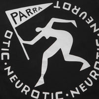by Parra Neurotic Flag Long Sleeve T-Shirt - Black thumbnail