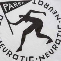 by Parra Neurotic Flag Long Sleeve T-Shirt - White thumbnail