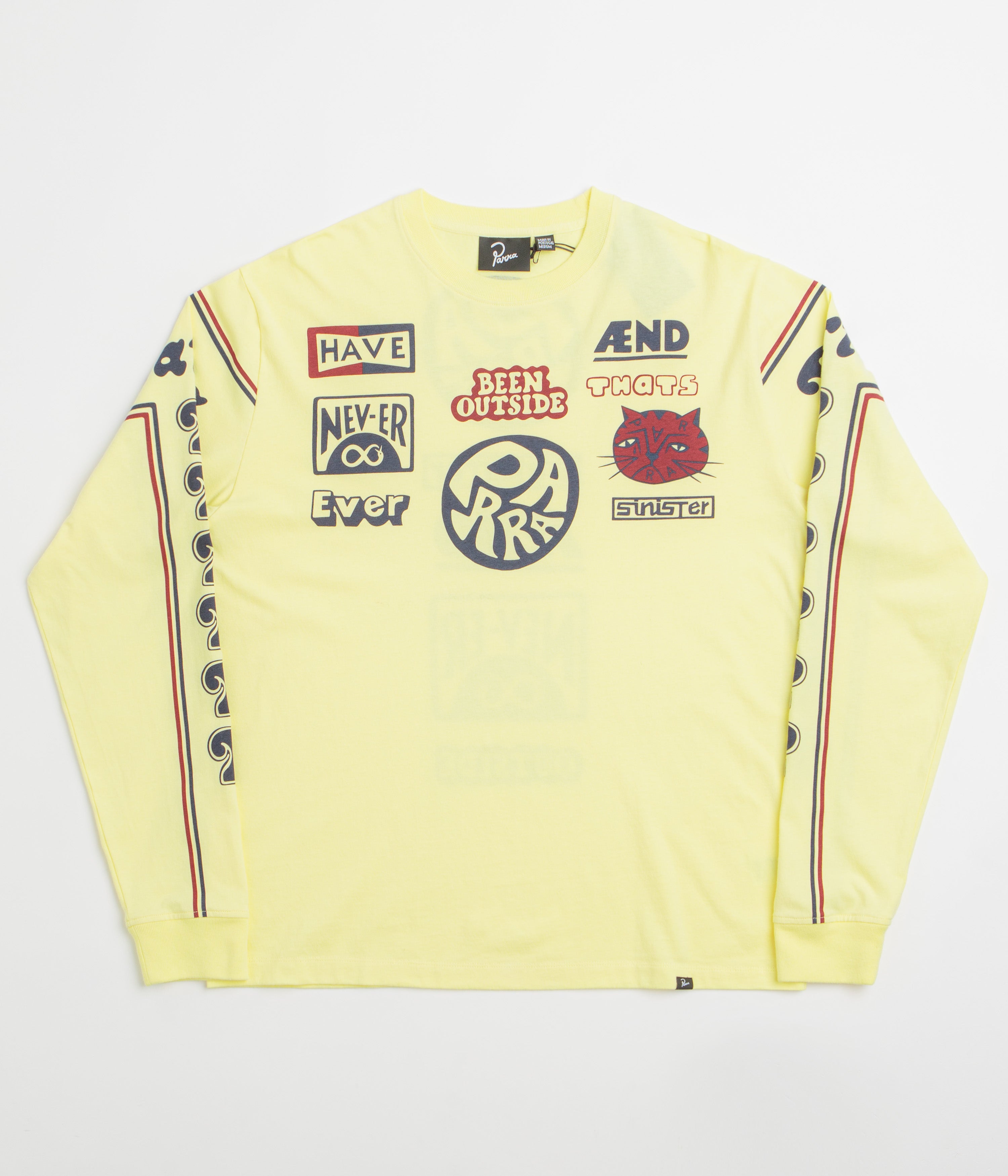 by Parra Never Sinister Long Sleeve T-Shirt in Yellow