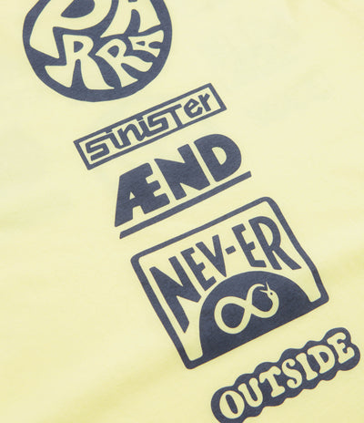 by Parra Never Sinister Long Sleeve T-Shirt in Yellow