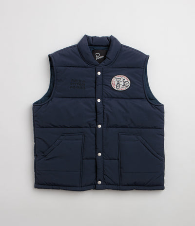 by Parra New System Puffer Vest - Navy Blue