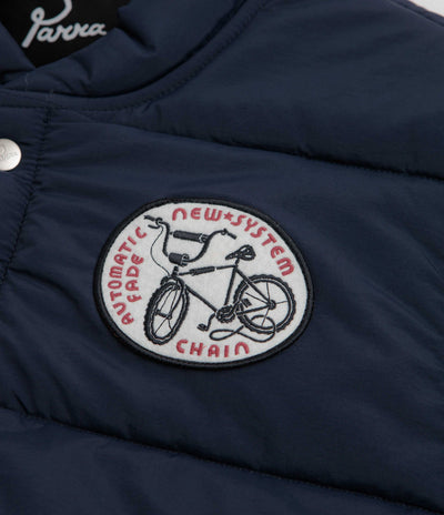 by Parra New System Puffer Vest - Navy Blue
