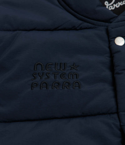 by Parra New System Puffer Vest - Navy Blue