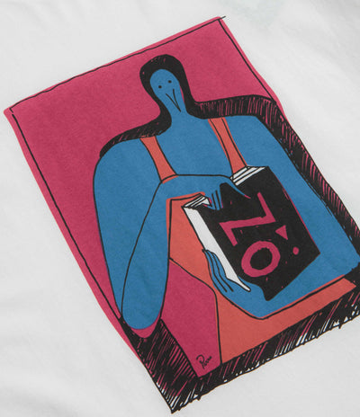 by Parra No Books T-Shirt in White