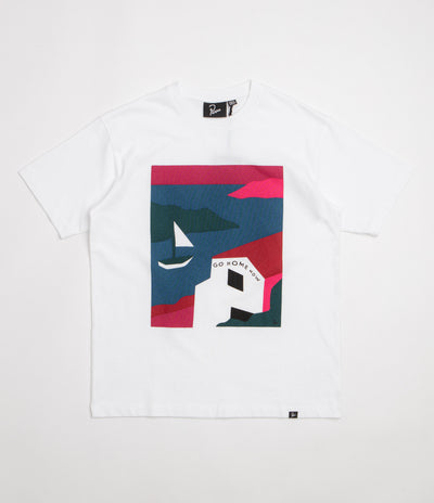 by Parra No Vacation T-Shirt in White