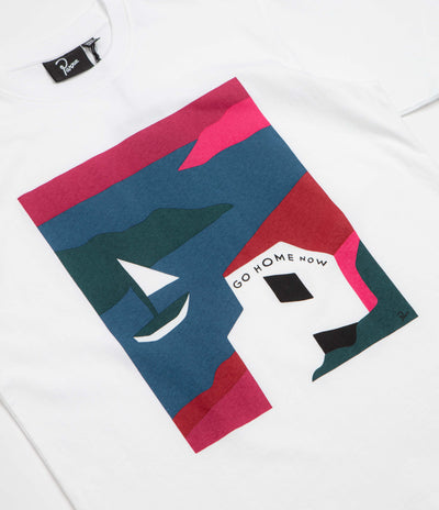 by Parra No Vacation T-Shirt in White