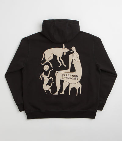 by Parra Non Grand Cafe Hoodie in Black