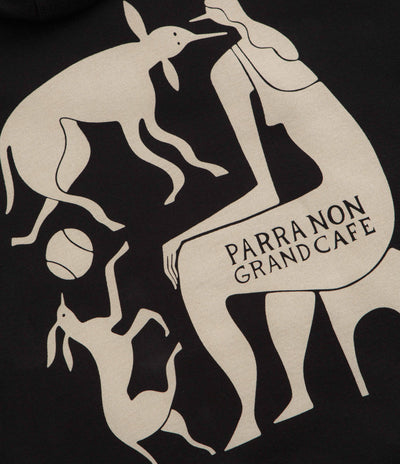 by Parra Non Grand Cafe Hoodie in Black