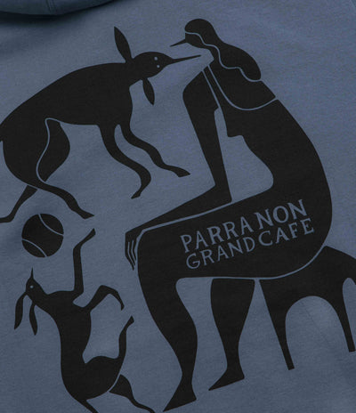 by Parra Non Grand Cafe Hoodie in Blue