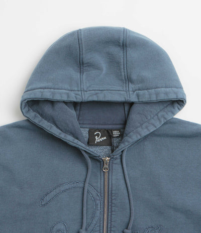 by Parra Not Fade Away Zip Hoodie - Washed Dark Grey
