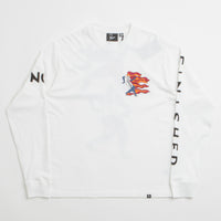 by Parra Not Finished Long Sleeve T-Shirt - White thumbnail