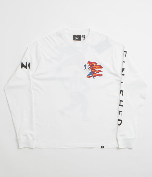 by Parra Not Finished Long Sleeve T-Shirt - White