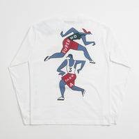 by Parra Not Finished Long Sleeve T-Shirt - White thumbnail