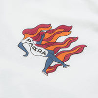 by Parra Not Finished Long Sleeve T-Shirt - White thumbnail