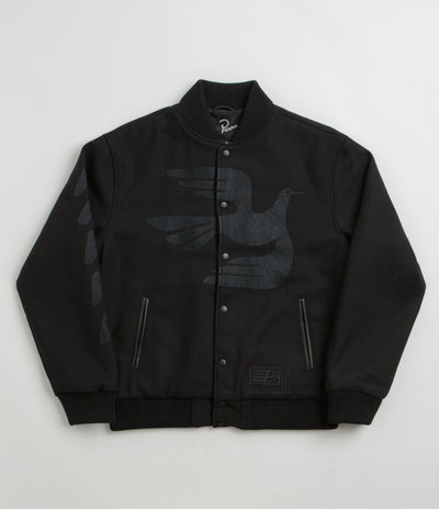 by Parra Not Movie Quality Varsity Jacket - Black