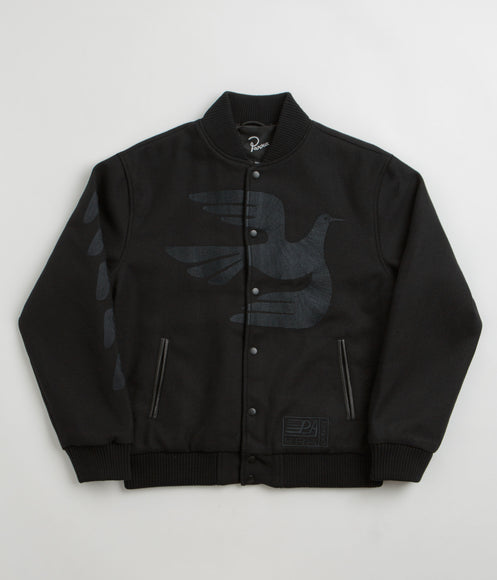 by Parra Not Movie Quality Varsity Jacket - Black