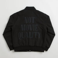 by Parra Not Movie Quality Varsity Jacket - Black thumbnail