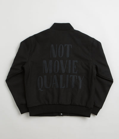 by Parra Not Movie Quality Varsity Jacket - Black