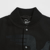 by Parra Not Movie Quality Varsity Jacket - Black thumbnail