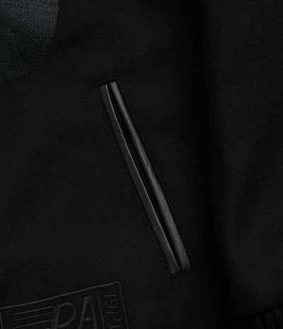 by Parra Not Movie Quality Varsity Jacket - Black