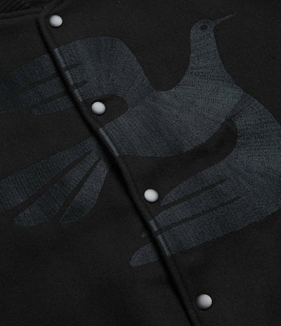 by Parra Not Movie Quality Varsity Jacket - Black
