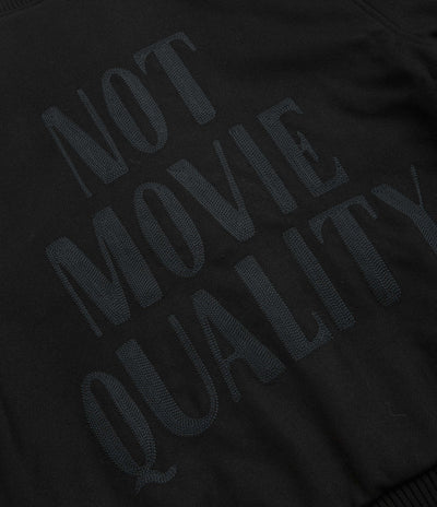 by Parra Not Movie Quality Varsity Jacket - Black