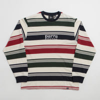 by Parra Original Stripe Long Sleeve T-Shirt - Pine Green thumbnail