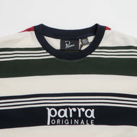 by Parra Original Stripe Long Sleeve T-Shirt - Pine Green thumbnail