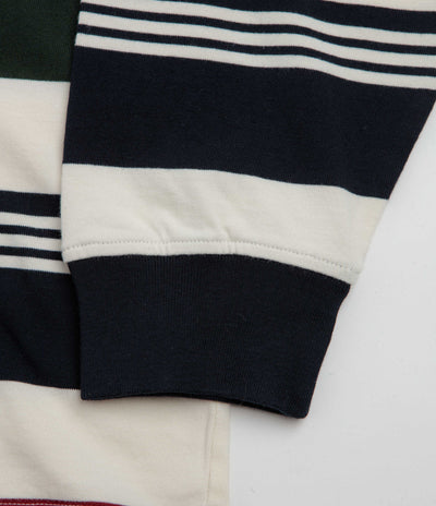 by Parra Original Stripe Long Sleeve T-Shirt - Pine Green