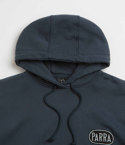 Parra Postcode by Parra Oval Logo Hoodie - Washed Blue | flatspot