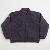 by Parra Owl Meets Rat Racing Jacket in Blue thumbnail