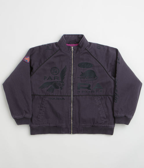 by Parra Owl Meets Rat Racing Jacket - Blue
