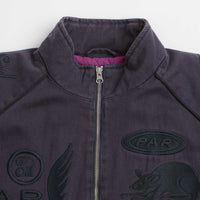 by Parra Owl Meets Rat Racing Jacket in Blue thumbnail