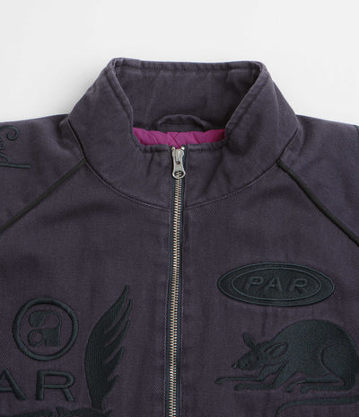 by Parra Owl Meets Rat Racing Jacket in Blue