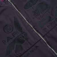 by Parra Owl Meets Rat Racing Jacket in Blue thumbnail