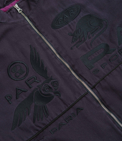 by Parra Owl Meets Rat Racing Jacket in Blue