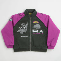 by Parra Owl Meets Rat Racing Jacket in Purple Pink thumbnail