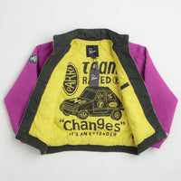 by Parra Owl Meets Rat Racing Jacket in Purple Pink thumbnail