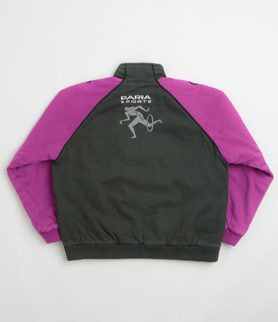 by Parra Owl Meets Rat Racing Jacket in Purple Pink