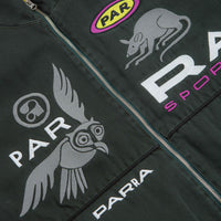 by Parra Owl Meets Rat Racing Jacket in Purple Pink thumbnail