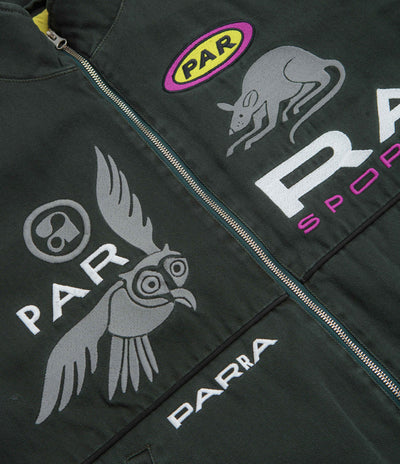 by Parra Owl Meets Rat Racing Jacket in Purple Pink