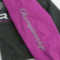 by Parra Owl Meets Rat Racing Jacket in Purple Pink thumbnail