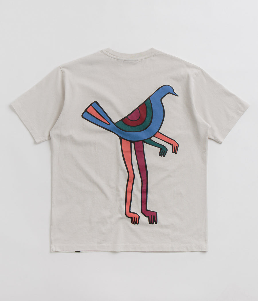 by Parra Pigeon Legs T-Shirt - Light Grey